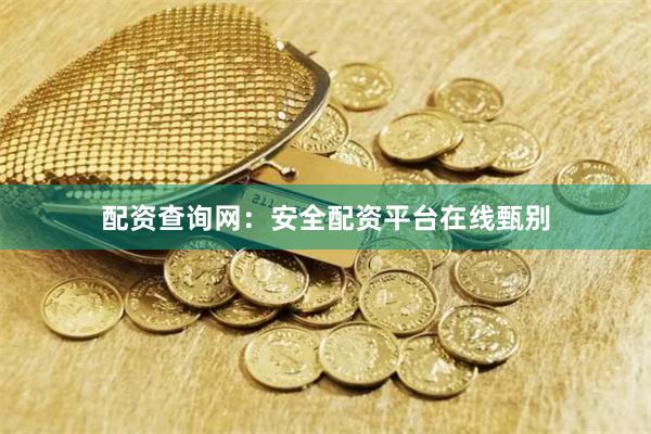 配资查询网：安全配资平台在线甄别